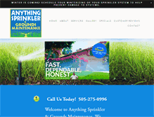 Tablet Screenshot of anythingsprinkler.com